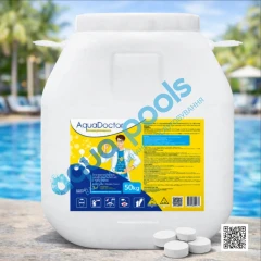 Хлор 3 в 1 для басейну AquaDoctor MC-T 50 кг (таблетки по 200 г)