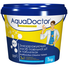 Хлор 3 в 1 для басейну AquaDoctor MC-T 1 кг (таблетки по 20 г)